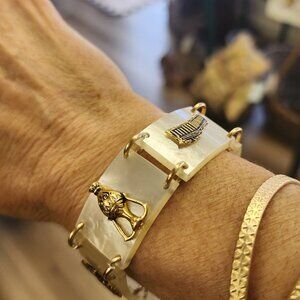 Vintage 1940's Greek Link Bracelet